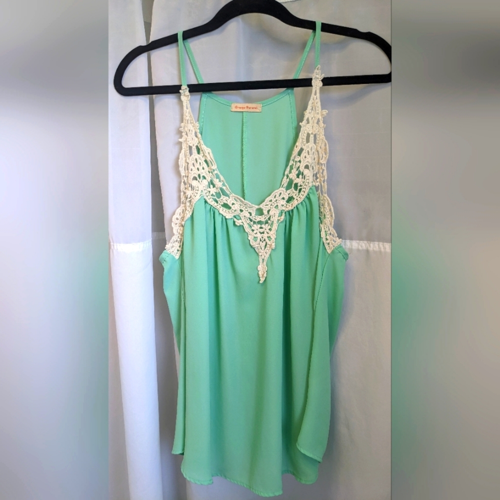 Orange Caramel boutique tank top blouse